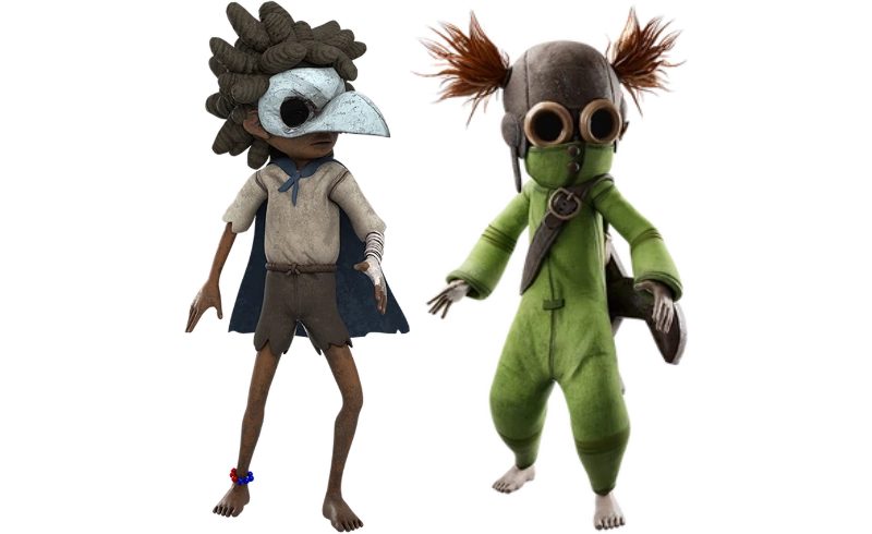 Little Nightmares 3 characters Low and Alone